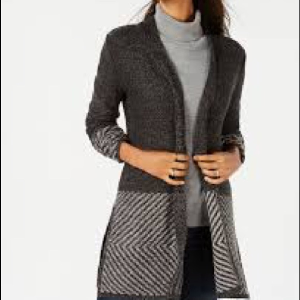 Karen Scott Kimono Cardigan L NEW